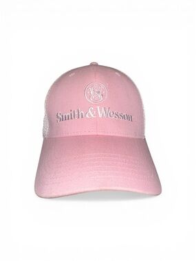 Smith & Wesson Men's Pink Logo Trucker Cap